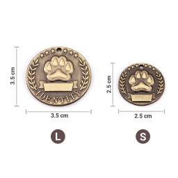 Etiquetas personalizadas para cães e gatos, placa de identificação gravada para animais de estimação, placa de identificação anti-perdida - Image 2