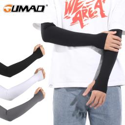 Luvas de braço de esportes de refrigeração gelo ciclismo correndo aquecedores de braço de basquete verão proteção uv voleibol bicicleta punhos das mulheres dos homens - Image 1