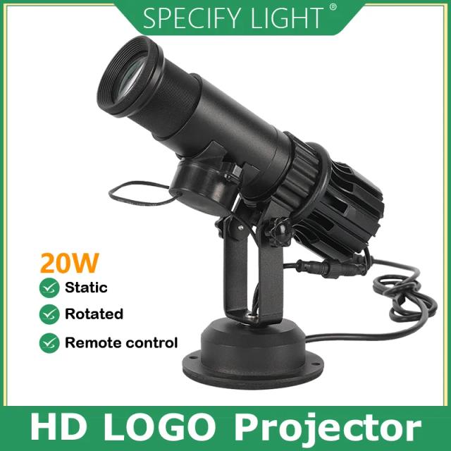 Projetor de Luz Gobo LED Personalizado para Decoração de Natal - Ideal para Igrejas, Hotéis, Festas e Lojas, 20W