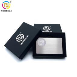 1 peça, cartão nfc de metal 215/216 chip, cartão digital social de negócios inteligentes, 13.56mhz - Image 3
