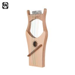 Profissional instrumento de música diy harpa lira 10 cordas harpas wh02 10 cordas de madeira lira harpa corda de náilon spruce borracha handheld - Image 4