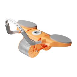 Rolo abdominal de treino abdominal cronometrado digital Rolo abdominal de rebote automático com suporte de cotovelo e joelheiras - Image 2