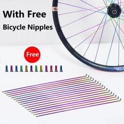 Tanke raios de bicicleta fio com mamilos para 26/27.5/29 Polegada roda mtb bicicleta estrada 304 aço inoxidável alta resistência raio 36 pçs - Image 4