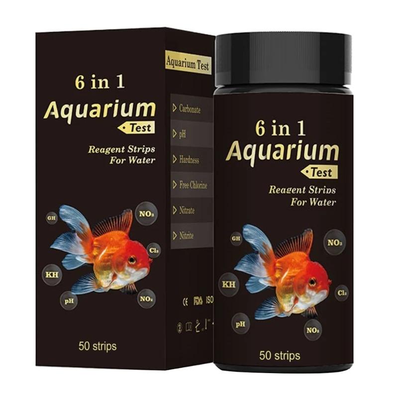 Tiras teste tanque peixes para vários parâmetros água Tiras teste aquário 6 1 - Image 1