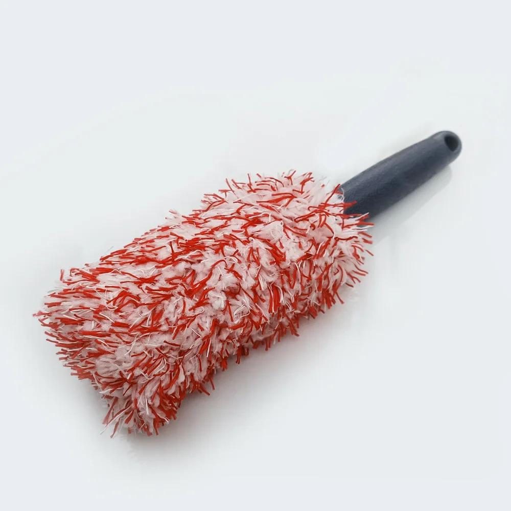 Escova De Limpeza De Microfibra De Pelúcia Ferramentas De Manutenção Escova Para Aro De Pneu, Cubo De Roda, Beleza, Lavagem De Carro, Suprimentos - Image 1