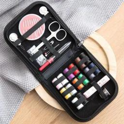 Portátil Mini Costura Box Set, Kit De Costura, Sacos De Armazenamento, Organizador De Diversos, Ferramentas Home, 12 Agulhas - Image 1