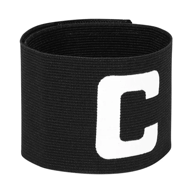 Braçadeira Ajustável para Capitães de Bandas - Ideal para Futebol, Softball e Esportes Infantis - Preto Anti-gota