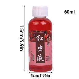 Líquido vermelho do verme 2.54oz isca de peixe aditivo alta concentração isca de peixe realçador animal e proteína vegetal poderoso atrativos - Image 6