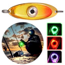 LED Rotatable Fishing Lure Luz, Underwater Eye Shape, Squid Isca, Luminous Lure, Acessórios de pesca - Image 2