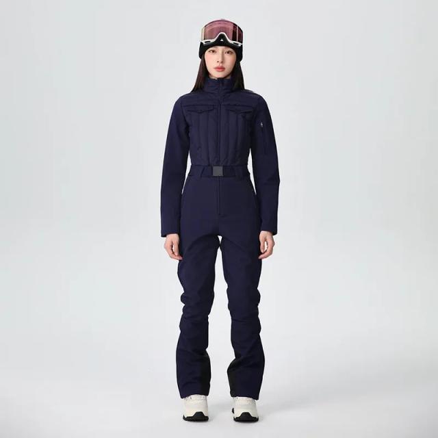 Snowboard Roupa de Esqui Feminina Térmica Respirável Impermeável Uma Peça