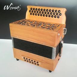 Instrumento acordeão de latão diatônico, estilo clássico Premium, 34K12B, venda quente, 2022 - Image 2