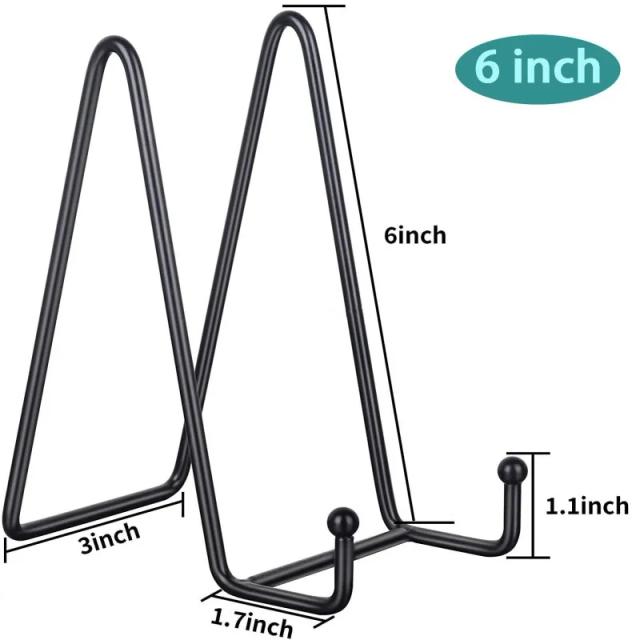Suportes de Exibição em Metal para Quadros, Pratos Decorativos e Livros - Ideal para Escritórios, Shows e Artesanato