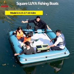 Conjunto De Barco De Pesca Quadrado De Multi Pessoa Inflável, plataforma Flutuante, Luya Pontoon Houseboats, plataformas Móveis Mais Amplas - Image 1