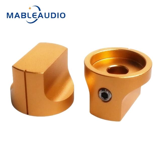 Botão de Potenciômetro em Liga de Alumínio com Formato Duckbill para Amplificadores de Áudio - 20x15mm, 1 Unidade Nova