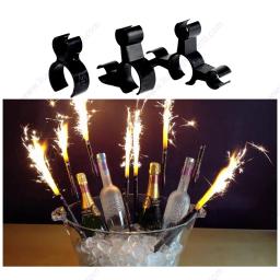 Garrafa de champanhe vela de aniversário brilho fogos de artifício segurança fonte de gelo clipe de plástico titular boate bolo festa de casamento suprimentos - Image 6