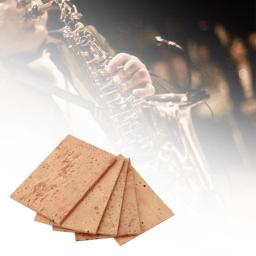 Cortiça universal para saxofone, cortiça universal para saxofone de madeira, durável, folha de cortiça para alto/soprano/tenor latão, 10 peças - Image 5