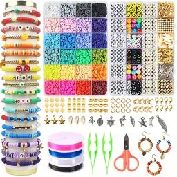 Rainbow cor argila contas para fazer jóias, pulseira fazendo kit, acessórios, diy, suprimentos artesanais, 24 box - Image 1