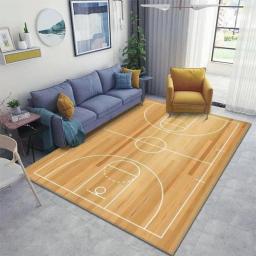 Tapete de área casa com quadra de basquete, tapetes antiderrapantes, capacho preto, tapete de entrada, sala de estar, decoração interior e exterior - Image 5