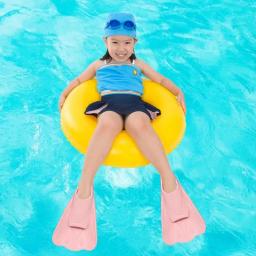 Nadadeiras para Crianças, Barbatanas de Mergulho Macias para Mergulho com Snorkel, Barbatanas de Treinamento para Natação Infantil, Essenciais para o Treinamento de Natação de Meninos e Meninas - Image 3