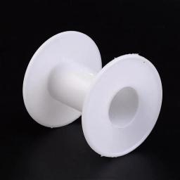 1/5/10pcs Carretéis Vazios De Plástico Branco para Bobinas De Fio De Rosca Jóias Ferramentas para Casa Handwork Acessórios - Image 2