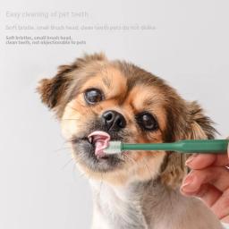Escova de dentes pet cão escova de dentes gato 360 graus limpeza oral escova de dentes do cão suprimentos para animais de estimação - Image 1
