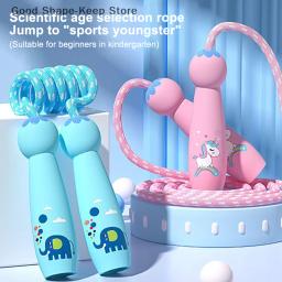 2.8m dos desenhos animados treinamento pular corda exercício para crianças pular cordas corda de algodão ajustável pular corda primária - Image 6