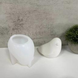Molde estereoscópico da vela do pássaro, gesso concreto simples, moldes artesanais do silicone, vela do aroma - Image 3