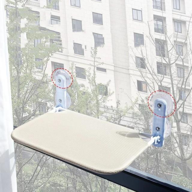 Cama para Gatos com Ninho Suspenso e Ventosa, Acessório de Vidro para Janelas, Removível e Lavável