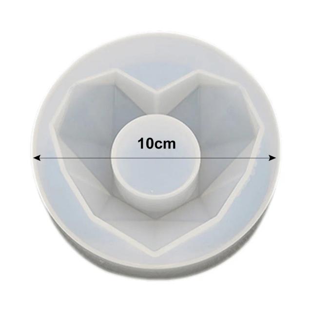 Moldes Poligonais de Silicone para Vaso Suculento em 3 Estilos para Artesanato DIY