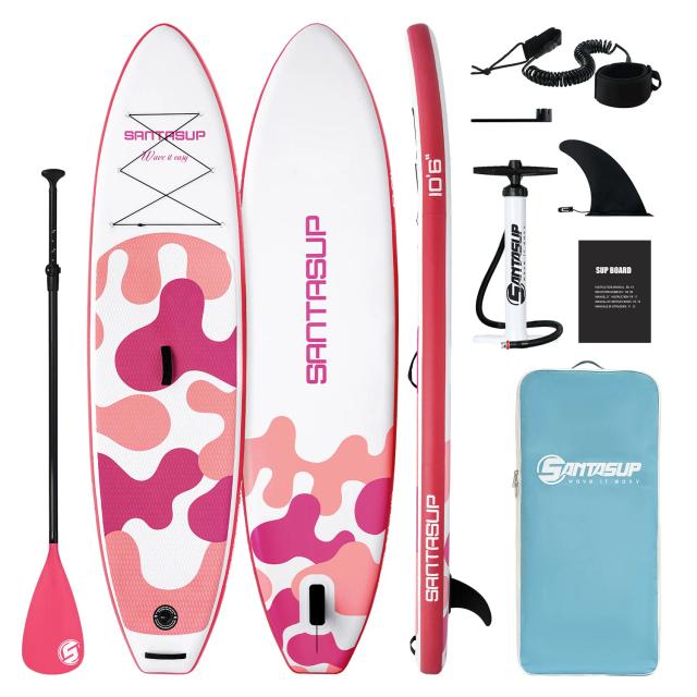Paddle Board Inflável para Adultos com Acessórios SUP, Impermeável e Dimensões de 320x81x15cm
