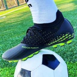 Chuteiras de futebol profissionais com picos longos para homens, botas de futebol, relvado antiderrapante, treinamento interno, esportes, sapatos de futsal, partida - Image 6