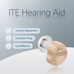 Tipo CIC Hearing Aid com fácil operação de bateria, amplificador de som para idosos, pessoal Listen up, eletrônico - Image 1