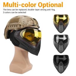 FMA-Máscara Facial Completa com Lente de Dupla Camada, Paintball Segurança, Máscara Protetora, Óculos Anti-Nevoeiro, Equipamento Tático Airsoft, F1 - Image 4