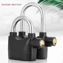 Anti-Roubo Siren Alarm Lock, Cadeado Anti-Roubo Universal para Bicicleta Moto, Núcleo de Cobre Completo, Liga de Zinco, Sensor de Movimento Embutido, Segurança, 110dB - Image 1