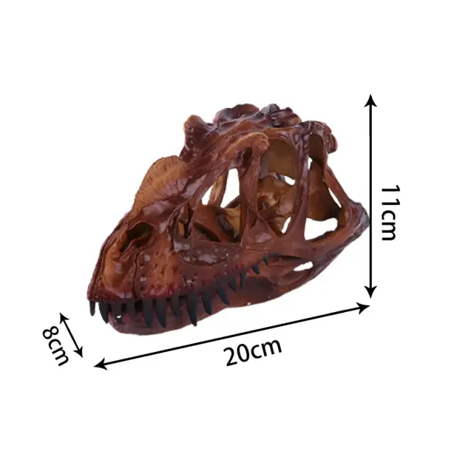 Escultura de Crânio de Dinossauro em Resina para Decoração: Presente Perfeito para o Dia das Bruxas e Exibição de Fósseis em Casa