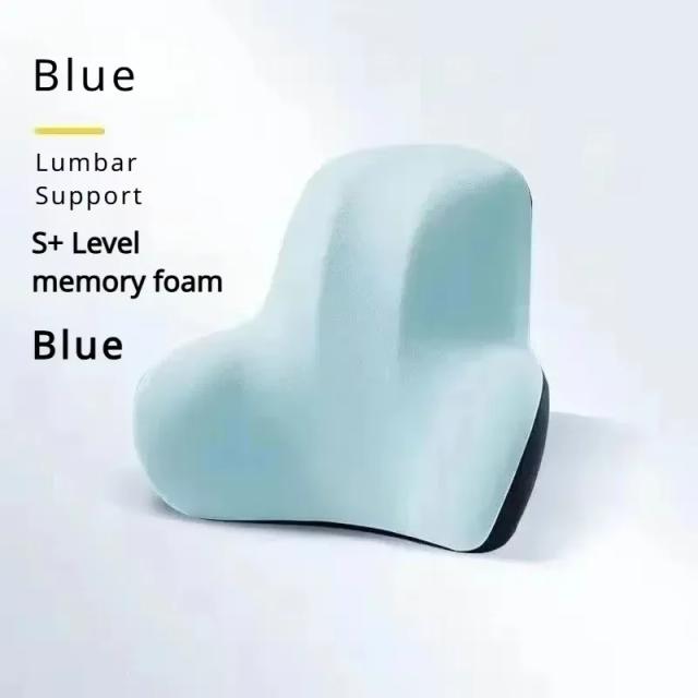 Almofada Lombar de Espuma Viscoelástica 2026 para Carro, Escritório, Cadeiras de Jogos, Suporte Pós-Parto para a Cintura, Almofada Multifuncional para Alívio da Dor