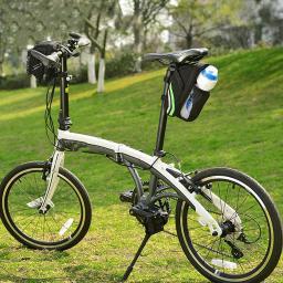 Impermeável Bike Saddle Bag com Water Bottle Pouch, Sacos de bicicleta, Under Seat Pack, Mountain Road Saddle, Storage Bag - Image 4