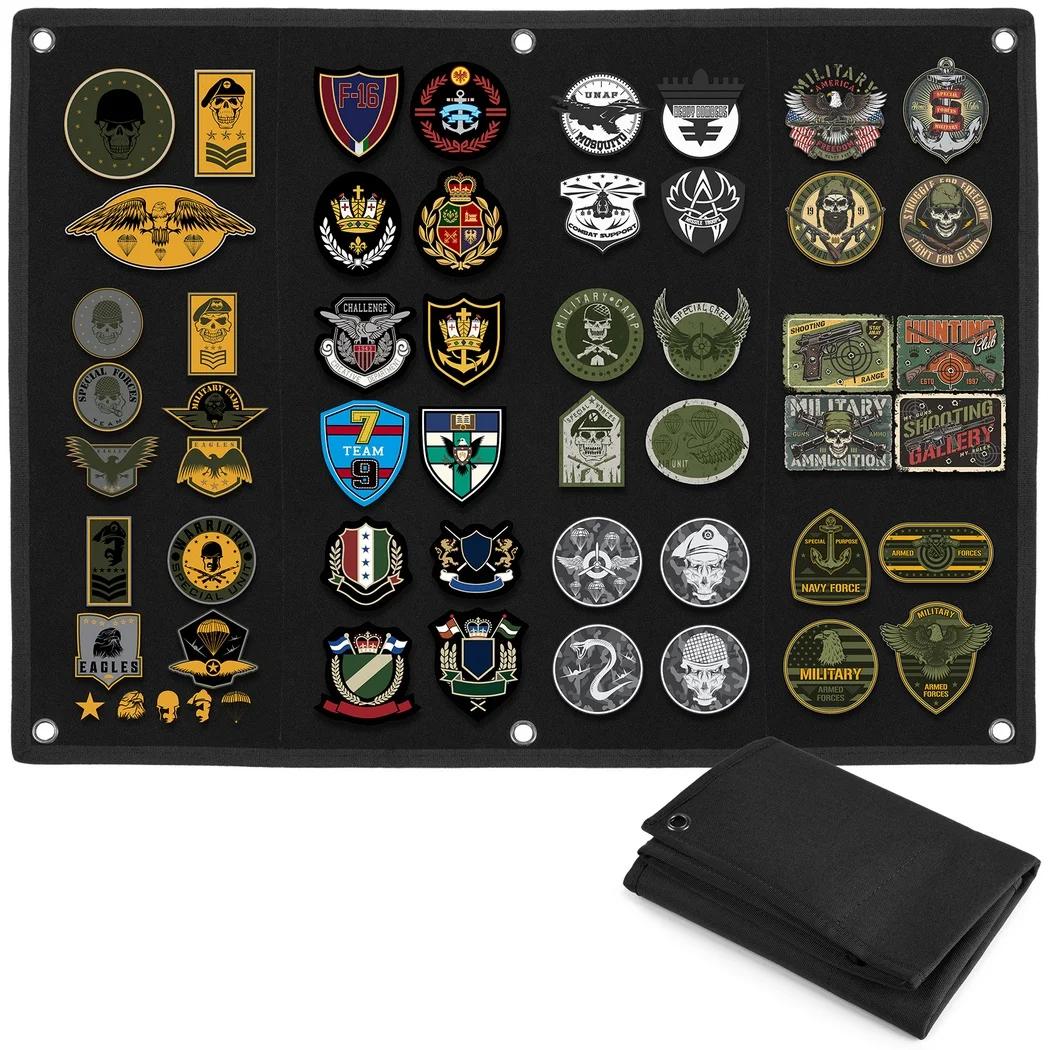Placa de remendo auto-adesiva impermeável, suporte do organizador, painel de exibição com superfície de loop, painel para combate com gancho - Image 1
