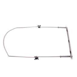 24 buracos porta-pescoço gaita, armação metálica, harpa, boca modelo, acessório órgão (prata) - Image 3