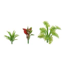 90pc 3.5/4/5cm mini modelo árvores flores arbustos verdes arbusto modelo plantas aritificial modelo de trem arquitetura modelo de flor cenário - Image 5
