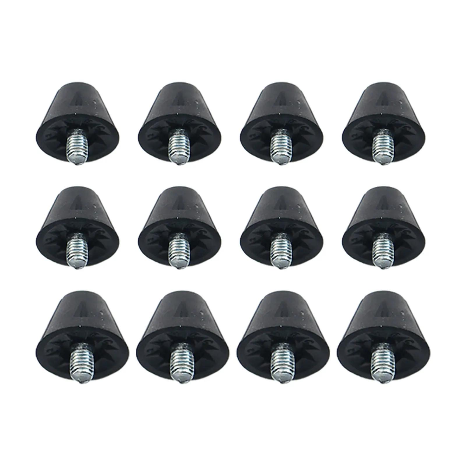 12 pçs bota de futebol studs universal sapatos de rugby studs m5 terreno firme relvado sapato de futebol picos antiderrapante pinos de futebol substituição - Image 1