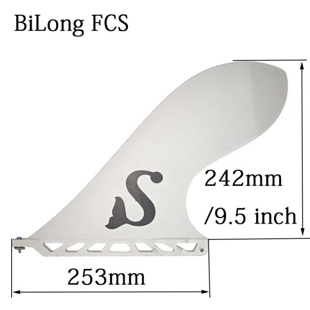 Prancha de Surf Inflável de 9,5 Polegadas com Aleta Única em Fibra de Vidro para Paddle Board e Windsurf nos EUA