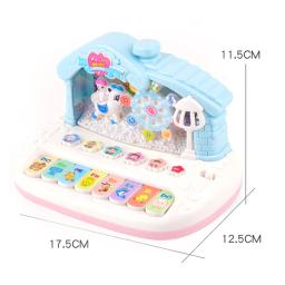 Instrumento Musical com Som e Luz, Brinquedos Aprendizes do Floco de Neve, Piano Eletrônico, Presentes para Meninos e Meninas, 1 Ano, 2 Anos, 3 Anos - Image 3