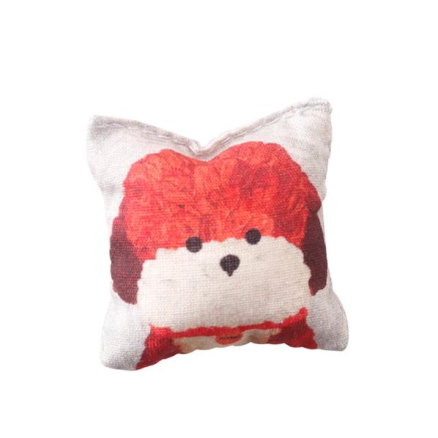 Miniatura de Sofá com Cão e Travessa 1:12 para Casinha de Bonecas - Almofadas Decorativas e Acessórios de Móveis