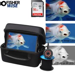 Câmera de pesca subaquática com luz de enchimento, DVR Suporte, Ice Fishing, Cartão de 32GB, 7 em, 12PCs, 12PCs, Novo, 2024 - Image 1
