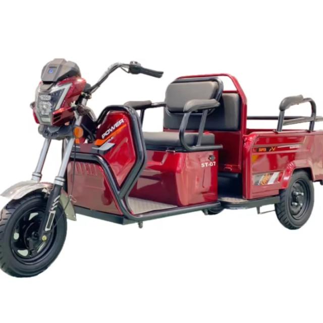 Mini Rickshaw Triciclo Elétrico Motocicleta para Mobilidade Urbana