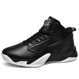 Couro de alta qualidade tênis de basquete masculino anti deslizamento tênis de basquete sapatos esportivos unisex tamanho 35-46 47 48 49 - Image 3