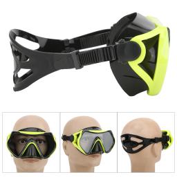 Óculos de proteção de natação mergulho snorkeling máscara de mergulho de vidro snorkel equipamento de esportes aquáticos vidro temperado grande vista óculos de natação - Image 2