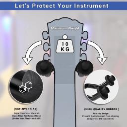 LED Guitar Hanger Com Back Light Display Para Suporte De Montagem De Parede Em 4 Cores Guitarra Acessórios - Image 5