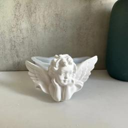 Molde de silicone de 3D anjo ornamentos, DIY artesanal asas, cimento gesso, resina epóxi, decoração da parede, pingente - Image 2